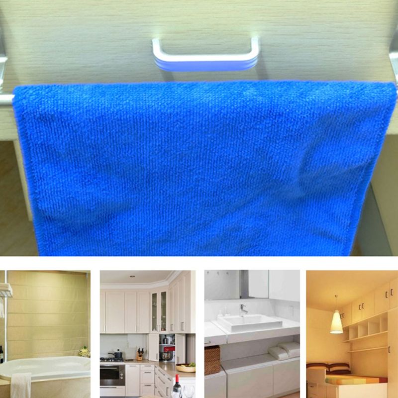 Extendable Over Door Towel Rack Bar Hanging Holder Bathroom Kitchen Hotel Cabinet Cupboard Shelf Rail Stainless Steel Jan-23