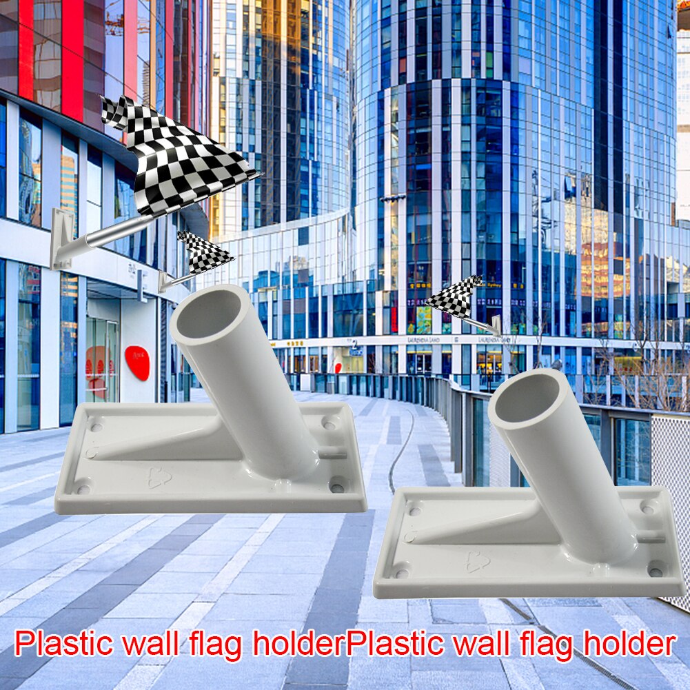 Pegar golpear accesorios gratis Patio estable al aire libre Anti óxido duradero montado en la Pared Soporte de poste para bandera soporte de jardín