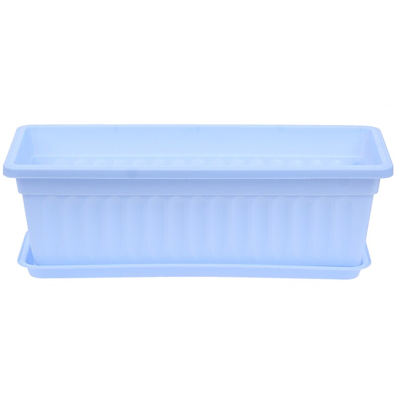 Flower Pots Planters Pot Trays Plastic Pots Large Square Pots For Succulent Plants: Blue