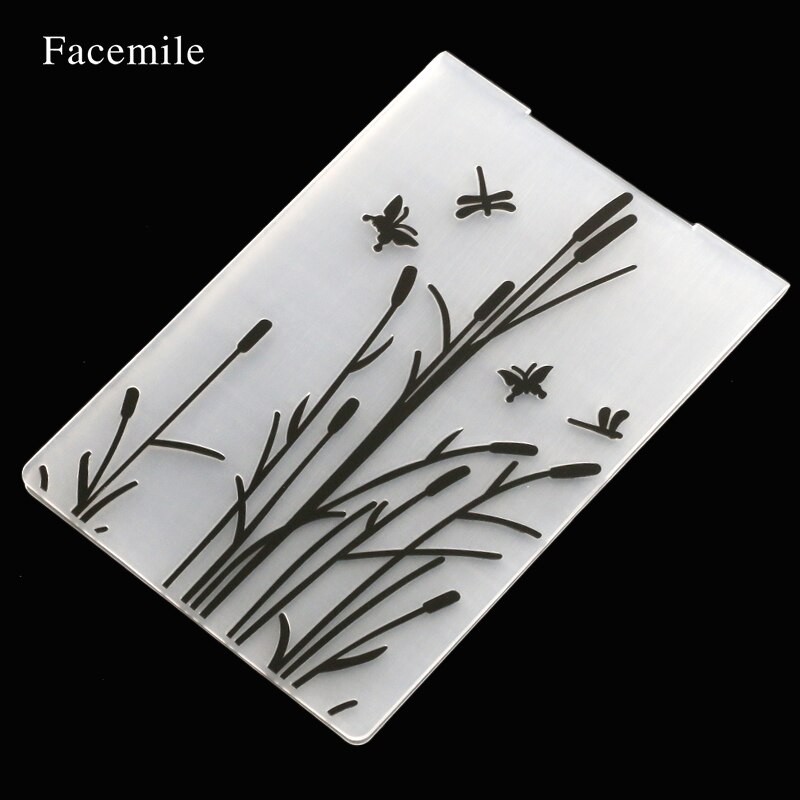 Facemile Plastic Template Embossing Map Voor Scrapbooking Fotoalbum Papier Card Bruiloft Decoratie 55028