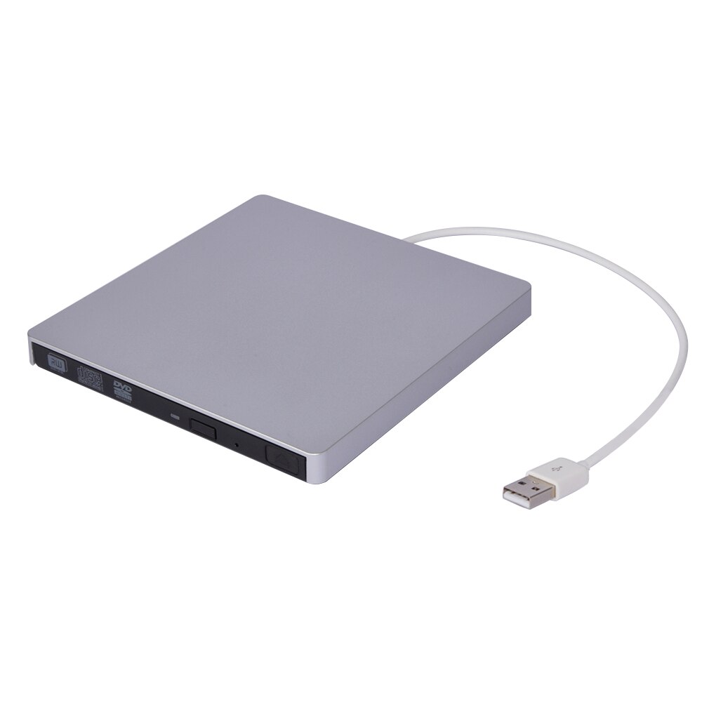 Deepfox-Unidad óptica externa USB 2,0, unidad quemadora de DVD/CD, portátil, Delgado, controlador de DVD RW para Notebook, MacBook, portátil y de escritorio