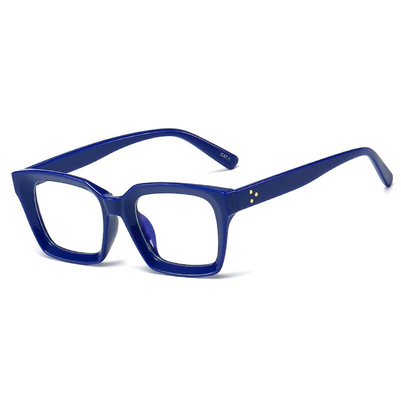 HBK Square Eyeglasses Frame Women Optical Clear Glasses Frame Brand Plain Eye Glasses Oculos De Grau Femininos
