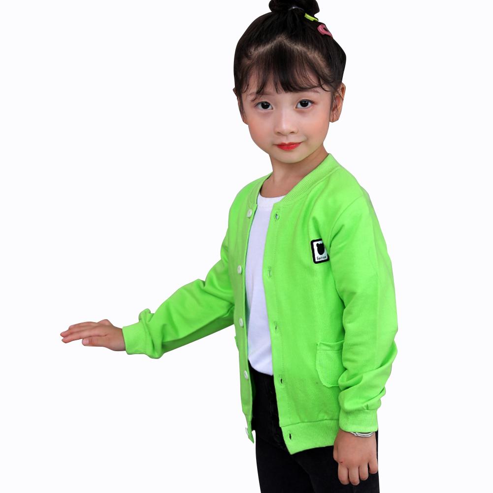 Neue Kinder Streetwear Herbst Winter einreiher Tasche Jacke Kid Junge Mädchen Lange Abschnitt Spleißen Strickjacke Täglichen Tops: green / 12m