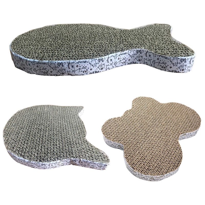 Pet Toy Cat Scratch Pad Cat Corrugated Pad Scratching Corrugated Paper Pad Cat Grinding Nail Scraper Mat