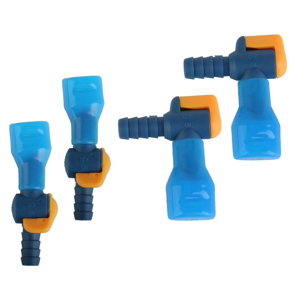 4 Stuks Straight &amp; Haakse Hydration Pack Waterzak Pijp Klep Nozzles