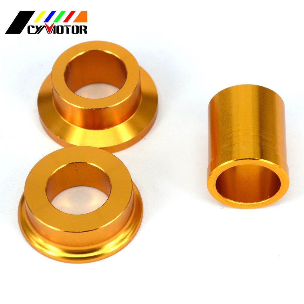 CNC Gold Front Rear Wheel Hub Spacer Axle for SUZUKI DRZ 400 DRZ400S DRZ400E 2000 2002 2005 2007