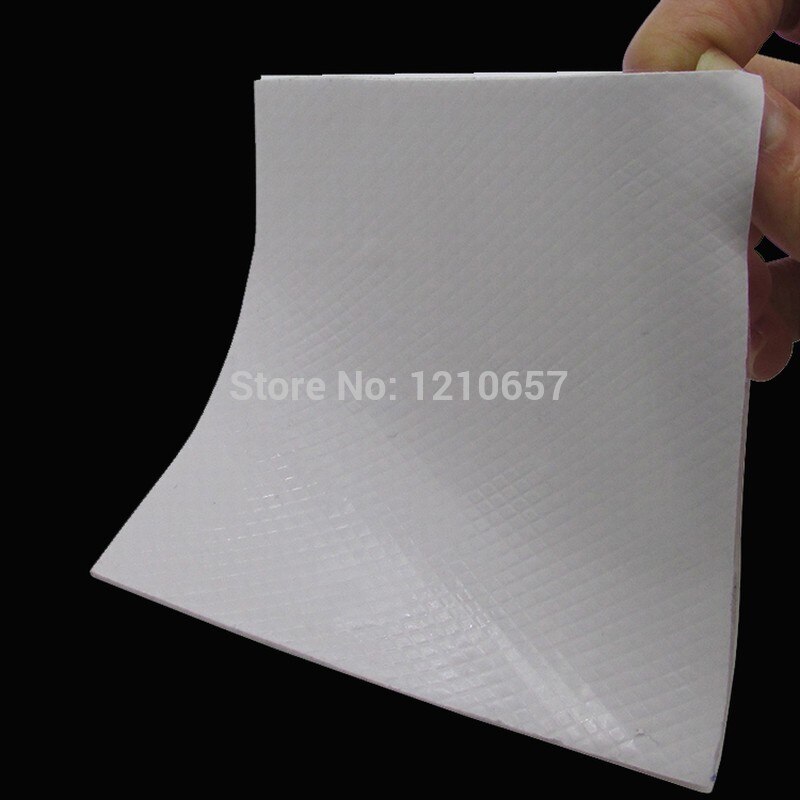 10 pieces LOT White Computer GPU CPU Conductive Silicone Thermal Pads Pad 100mm x 100mm x 0.5mm