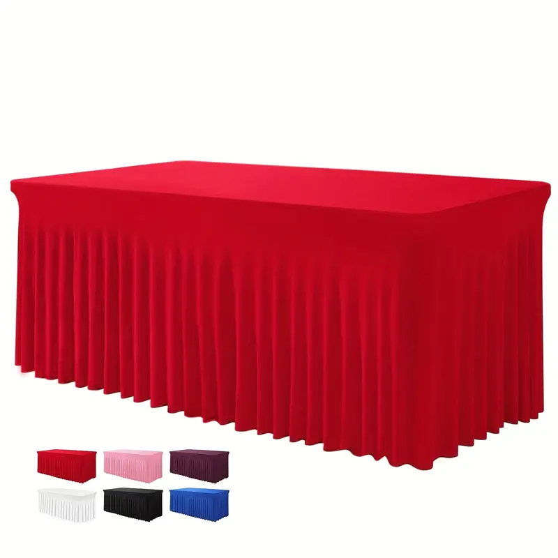 Spandex tafelkleden voor een rechthoekige tafel van 180 cm, passende stretch tafelhoes, polyester tafelhoes Spandex tafelkleden voor een rechthoekige tafel van 180 cm, passende stretch tafelhoes, polyester tafelhoes