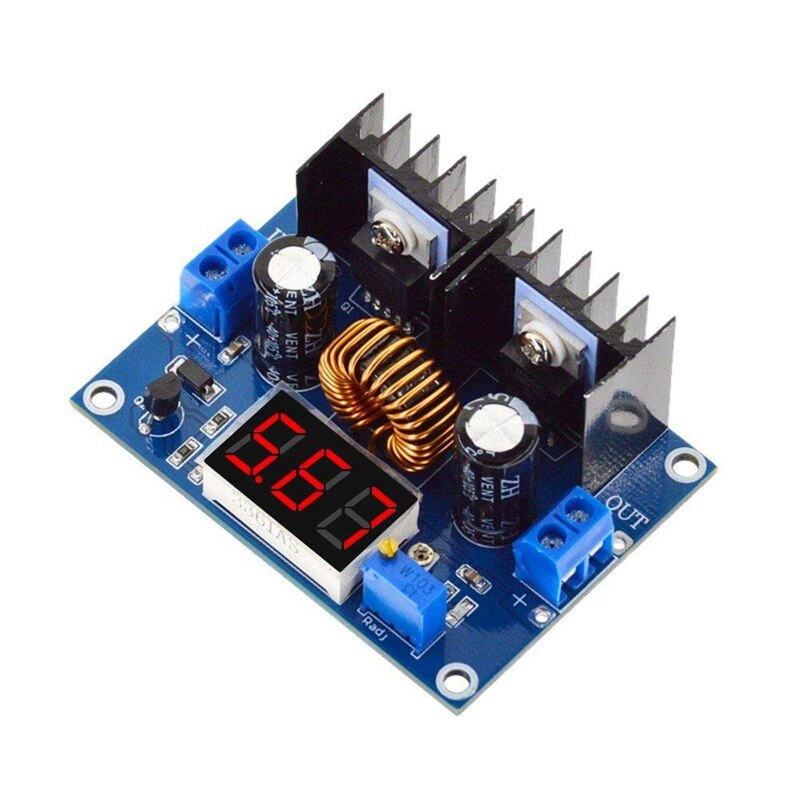 Dc-dc nedtrappingsmodul  xl4016 e 1 xh-m404 dc 4-40v 8a 200w spenningsreguleringsmodul