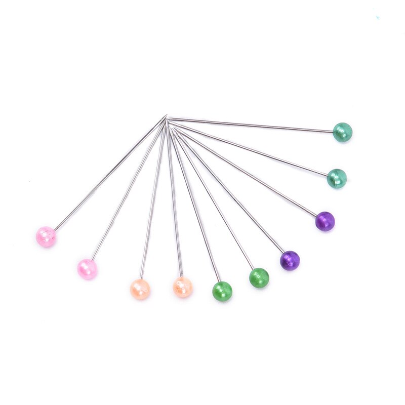 100 unids/lote DIY cabeza de perla Extra larga alfileres de confección boda ramillete floristería herramienta de coser