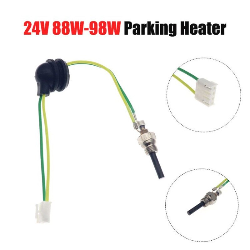 Calentador de estacionamiento para coche, camión, barco, 24V, 88W-98W, con clavija de cerámica, bujía incandescente para Eberspacher, calentador de aire diésel, pieza con llave inglesa: glow plug 