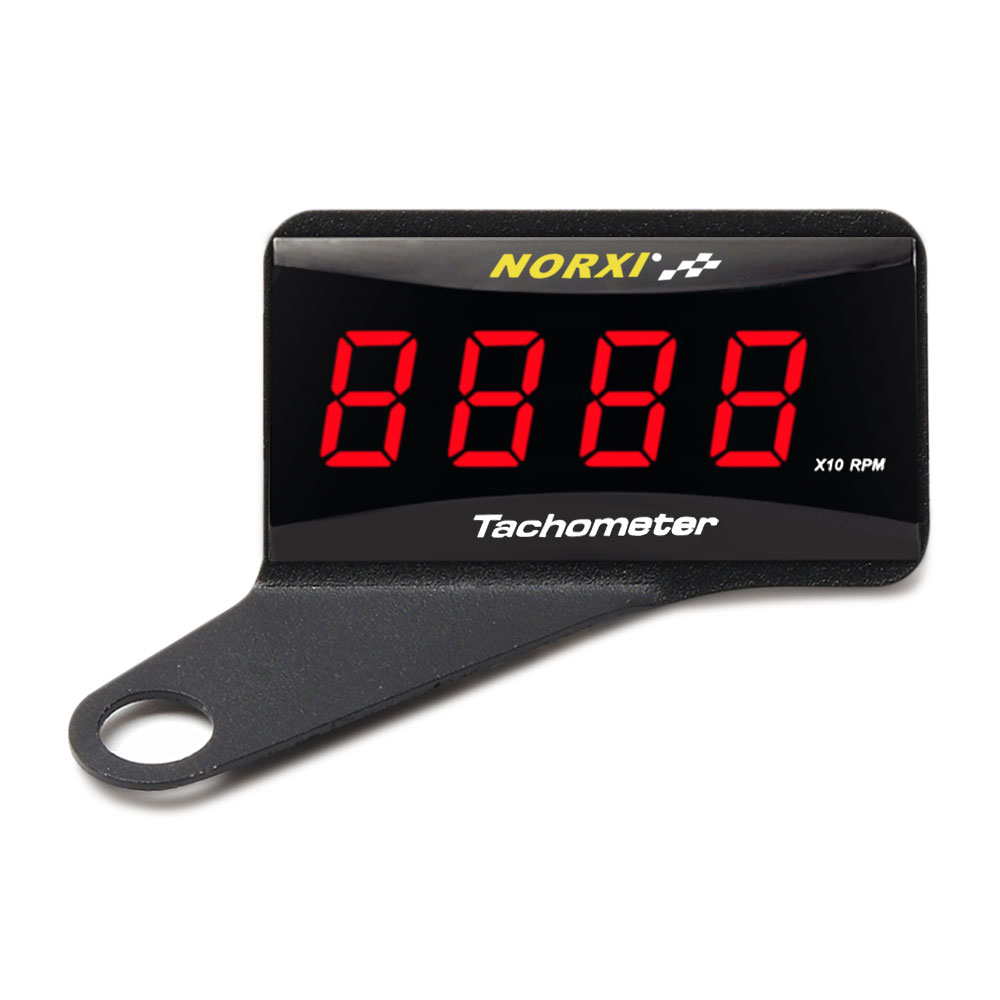 Mini medidor de RPM para motocicleta, pantalla LCD cuadrada Digital, tacómetro de hora para motor, tacómetro para BMW, YAMAHA, KAWASAKI Racing