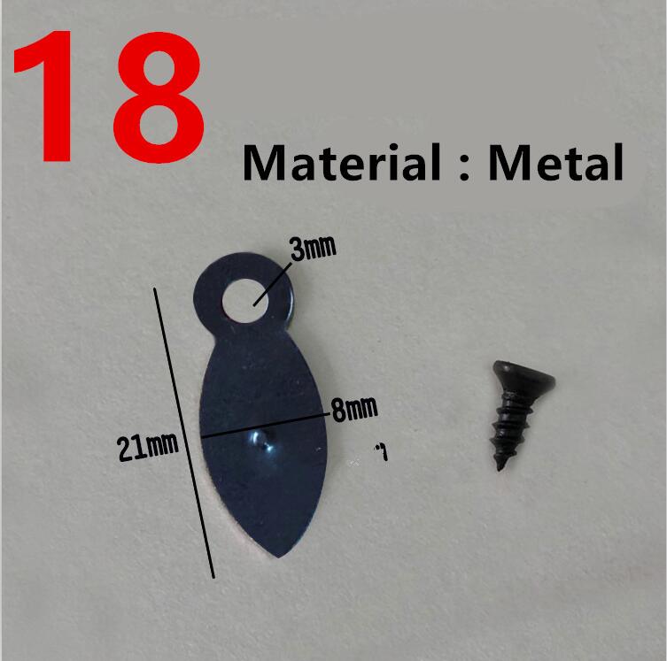 50pc sorte klar metal plastik fotoramme spejl bagplade drejeknap roterende låseknapper til fastgørelse af brad billedramme tilbehør: 18