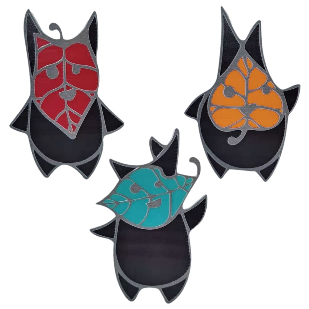 Garden Korok Statue Stained Glass Leaf Elf Craft Decoration Artistic Garden Sculptures Outdoor Backyard Lawn Yard Ornaments