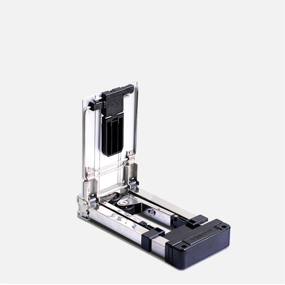 B-LIFE Stainless Steel Hand Truck Garden Carts Folding Wheels Solid Construction Adjustable Handle for Shopping Moving Cart Bag