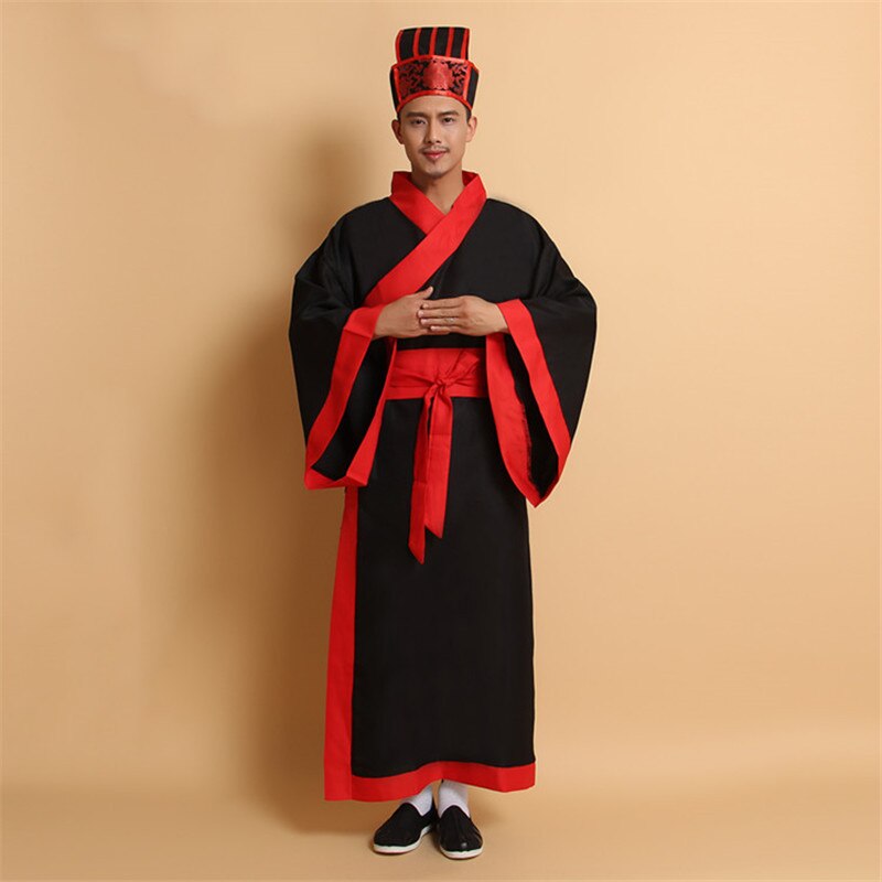 Chinese Traditional Ancient Hat For Men Hanfu Scholar Black Hat Headdress Vintage Fittings Confucian Towel Cosplay Hat For Men