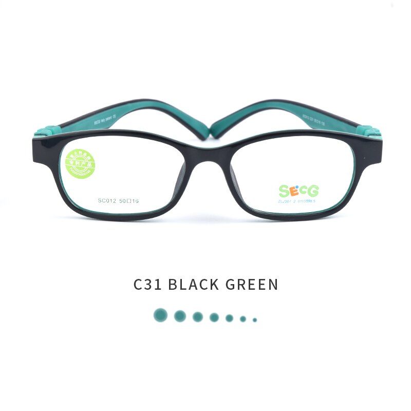 SECG óptico montura de gafas de niño TR90, gafas de sol de los niños Flexible de Protección de Niños gafas de dioptrías de goma