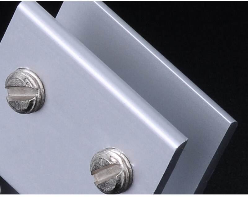 Myhomera 2 stk glass klemmer glass støtte for 5/8/10mm glassklemmer bord hyller holder hjørnestøtten klemme aluminium 6 størrelse