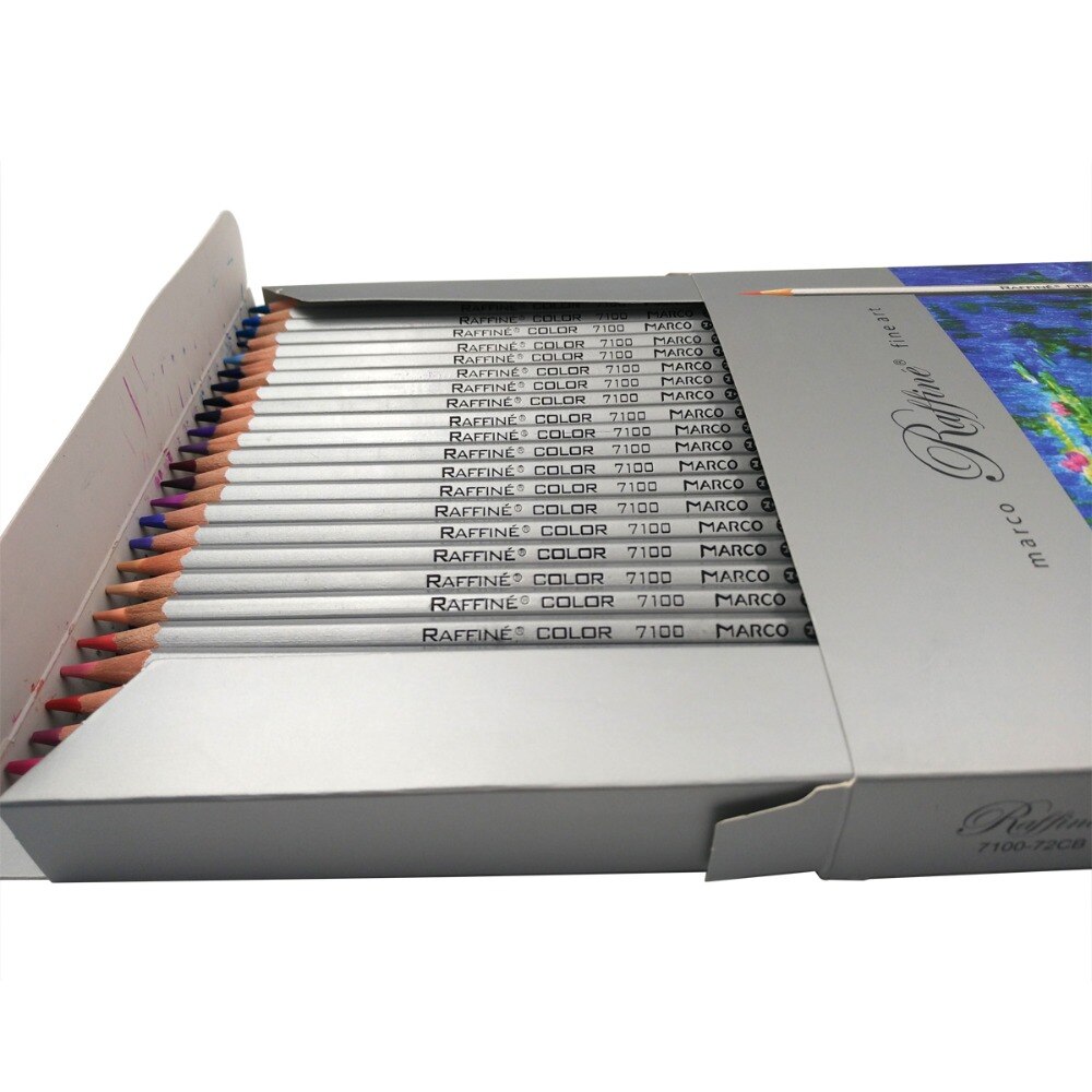 Marco Raffine Colored Pencils 72 Colors Drawing Sketches lapis de cor profissional Secret Garden Coloring Pencil School Supplies
