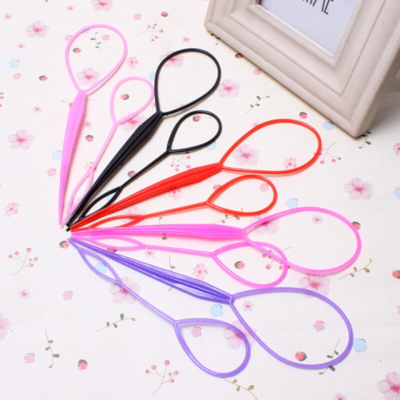 2 Set Magic Hair Braiding Twist Curler Styling Set Hairpin Holding Hair Braiders Pull Hair Needle Ponytail DIY Tool