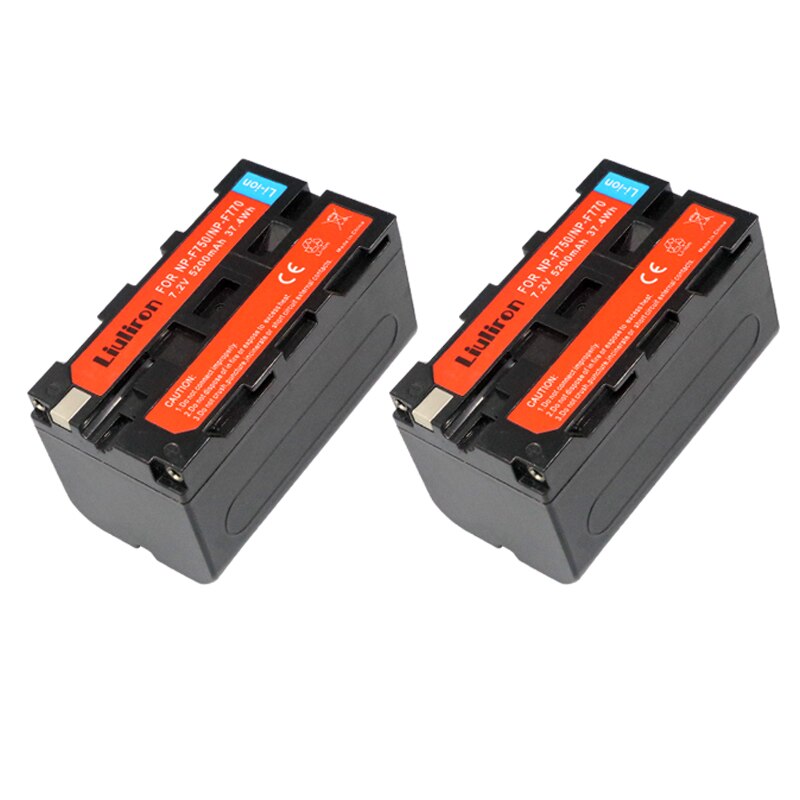 Batería NP-F770 NP F770 np f750 NPF770, baterías 750 para videocámara Sony NP-F750, luz LED para vídeo D &amp; F, 4 Uds.: 2battery