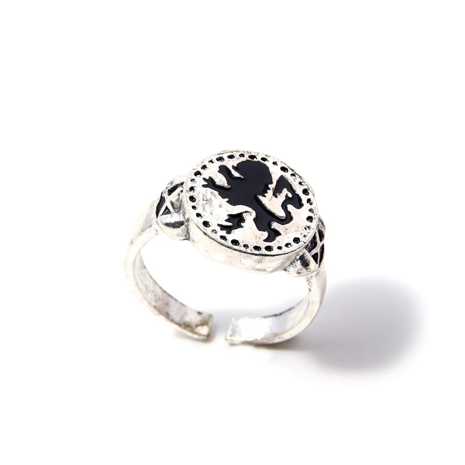 Dark Souls Adjustable Rings for Men Vintage Havel's Demon's Scar Chloranthy Serpent Leo Darkmoon Ring Jewelry: Orange