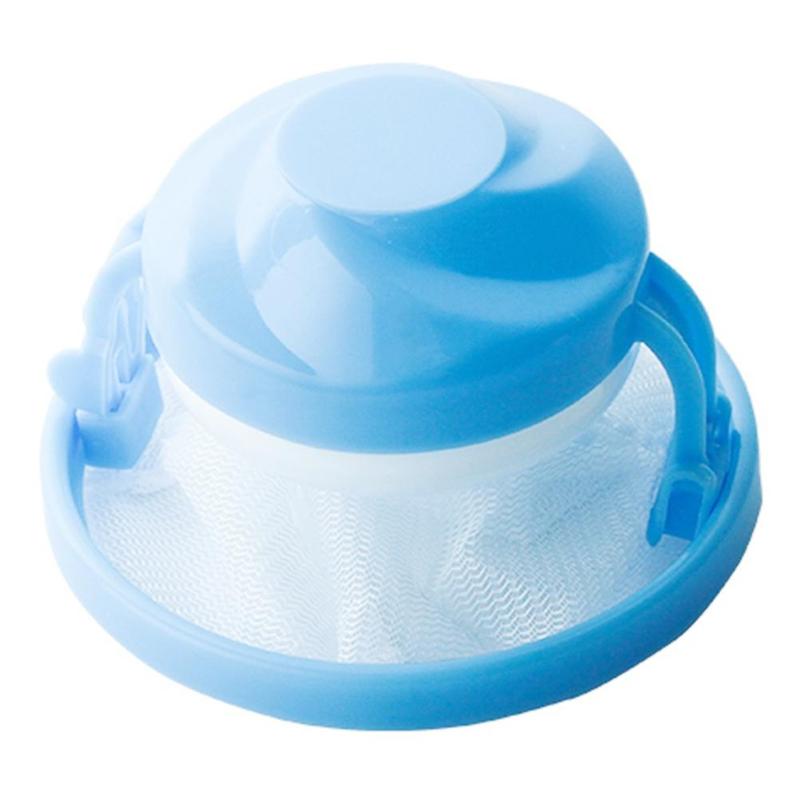 Kukka pyykki puhdas pallo uudelleenkäytettävä pyykki suodatus hiukset pyykinpesukoneen poisto pyykinpesujauhe puhdistustyökalut: Sininen 16 x 9.7 cm