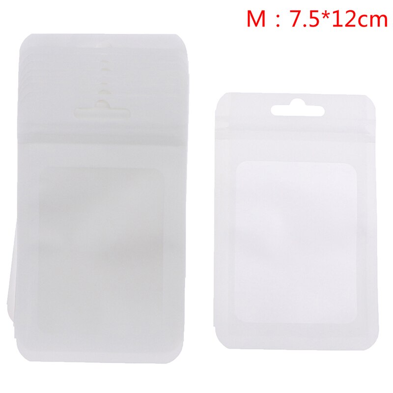 20Pcs/Pack Matte Zip lock Plastic Bag Aluminum Foil Hologram Food Pouch Small Water Proof Zipper Reclosable Pouches 3 Size: WTM