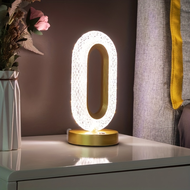 Luz Led recargable, luz ambiental para mesita de noche, lámpara de lectura de libros, luz de ambiente inalámbrica, decoración de cumpleaños para sala de estar: BLANCO