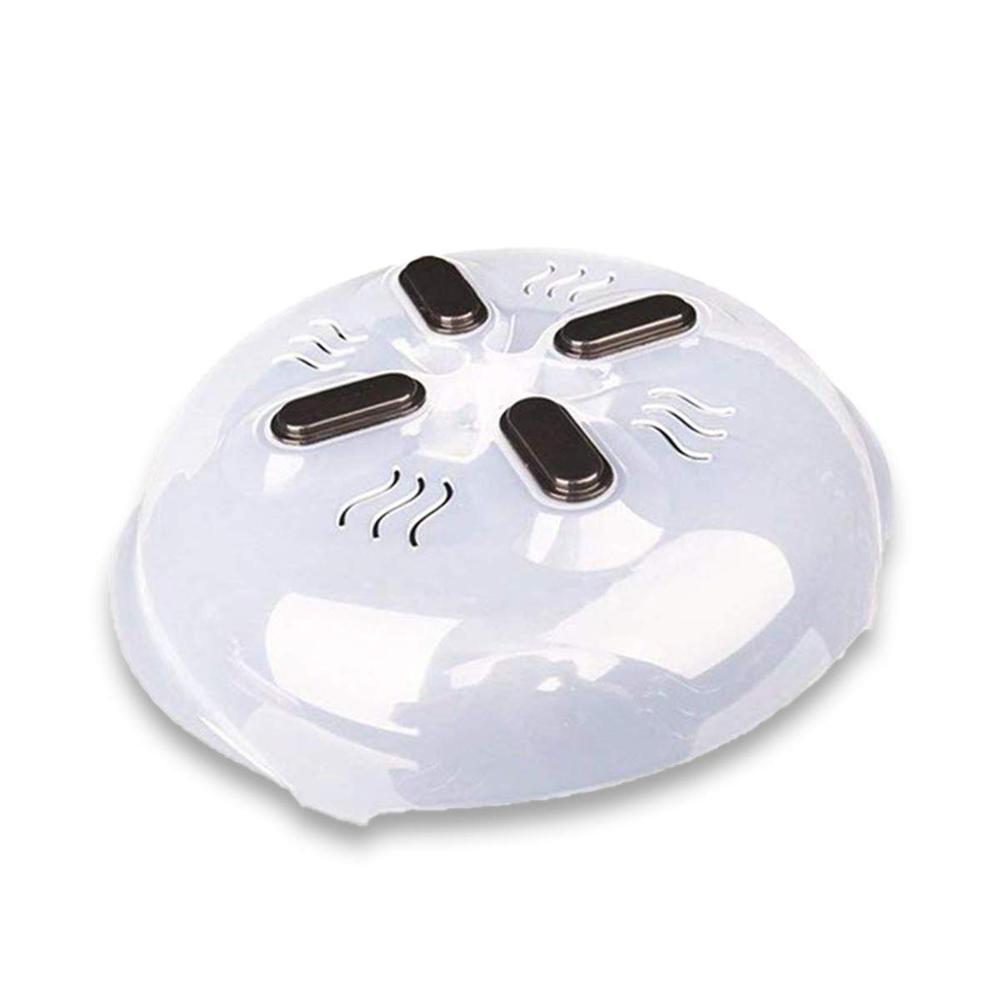 Matstänkskydd mikrovågsugn matskyddshölje med ångventiler magnetiskt stänklock värmebeständigt