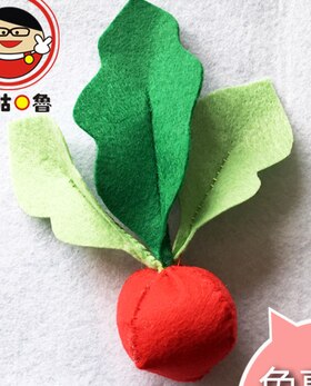 Kit de fieltro de tela de verduras frescas de dibujos animados, tela no tejida para manualidades, juego de costura, Material de fieltro para trabajos hechos a mano, suministros de costura DIY