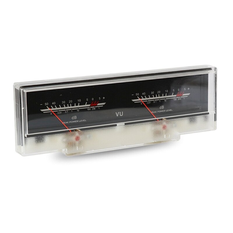 Dubbele Pointer Vu Meter Stereo Audio Versterker Board Db Sound Level Indicator Meter Verstelbare Backlight Met Driver