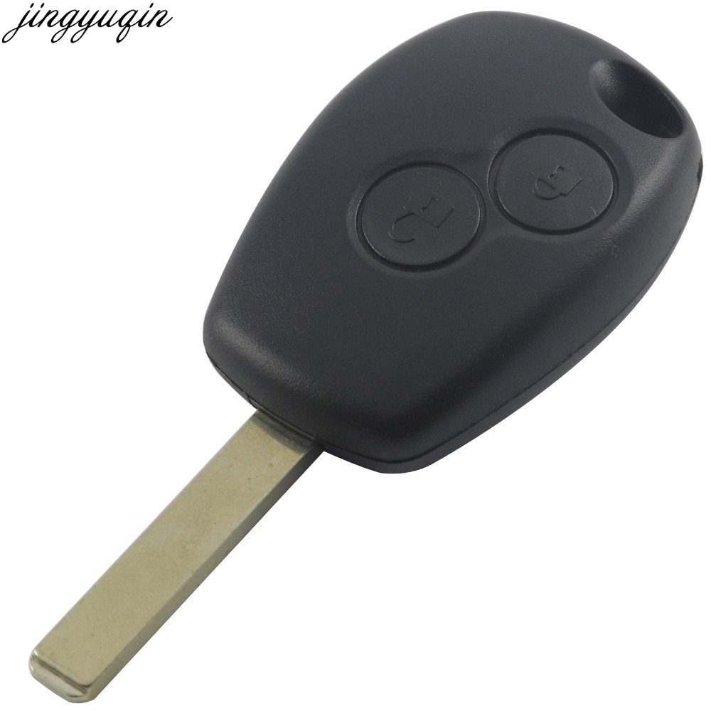 Jingyuqin Vervanging 2 Knoppen Sleutelhanger Remote Shell Case Ongecensureerd Blade Styling Cover Voor Renault Modus Clio 3 Twingo