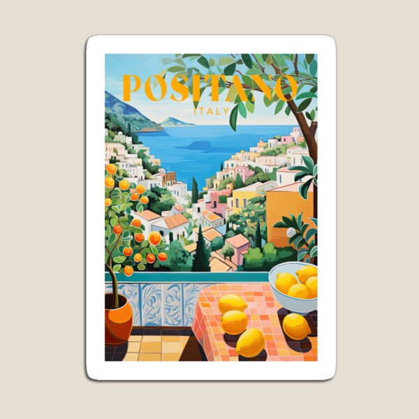 Positano Italien Reise druck Magnet bunte magnetische freundlicher Kühlschrank niedlichen Spielzeug Baby Dekor für Kühlschrank Veranstalter nach Hause