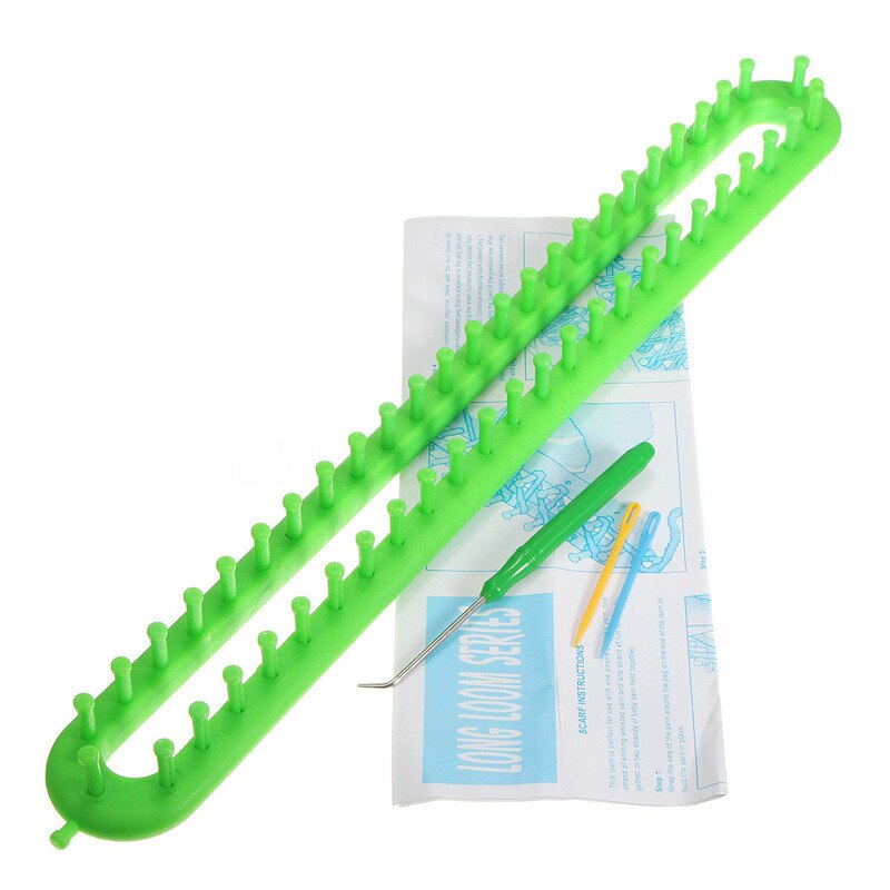 4 Size weaving Loom Knitting Knitter Kit Plastic Pompom Sock Hat Scarf Scarves Maker