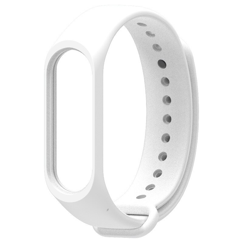 Correa de silicona para Xiaomi Mi Band 4, repuesto de Pulsera para reloj inteligente Mi Band 4,: white