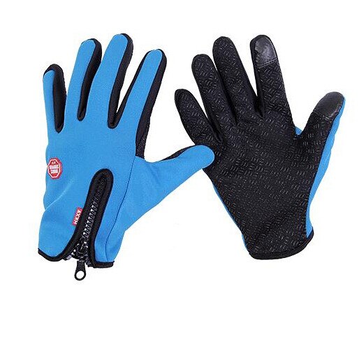 Merk dames heren dames ml xl ski handschoenen snowboard handschoenen motorrijden winter touchscreen sneeuw windstoppers handschoen: G016 blauwe stijl 1 / Xxl