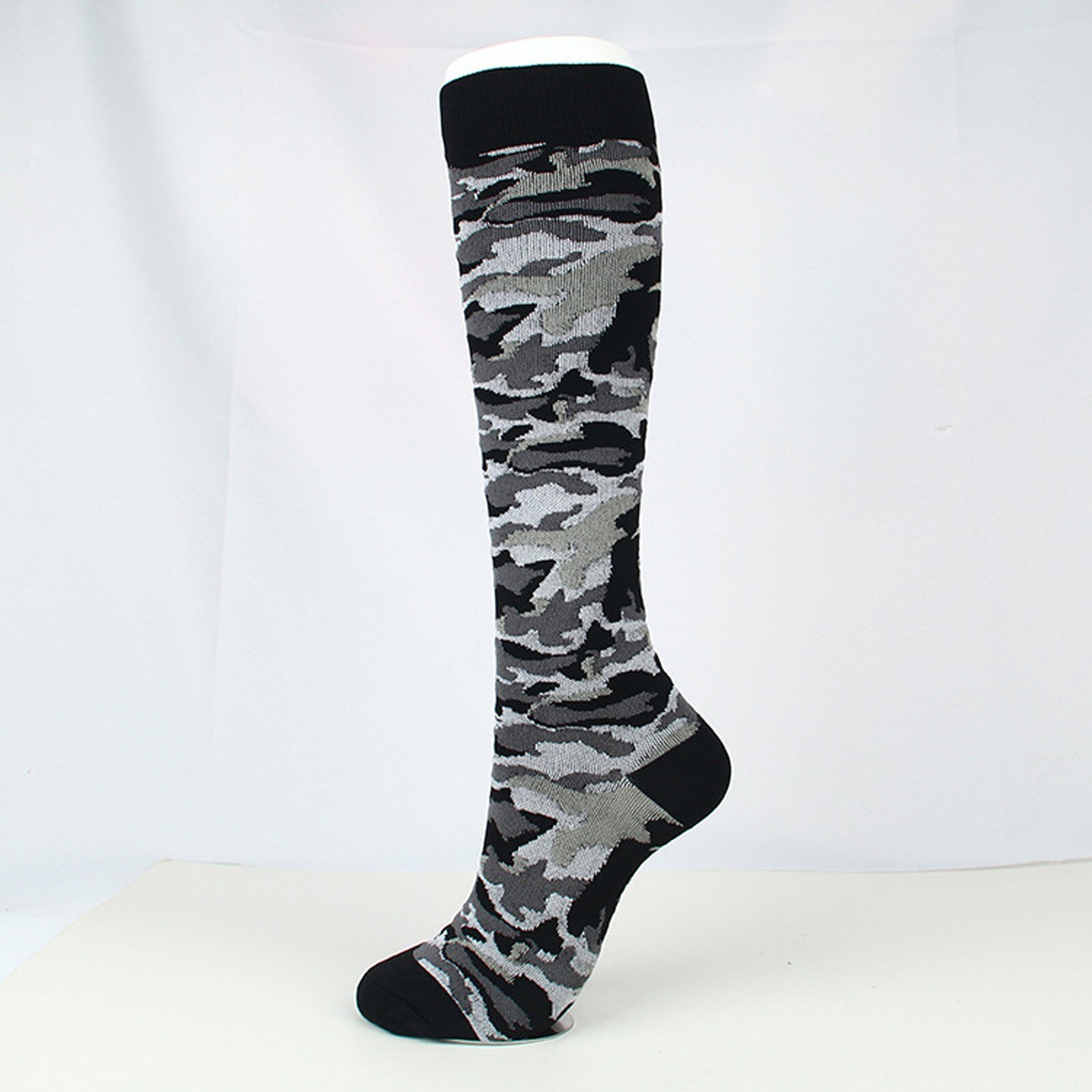 Druck Strümpfe Unisex Frauen Männer Sport Compression Socken Streifen Camouflage Druck Sport Socken