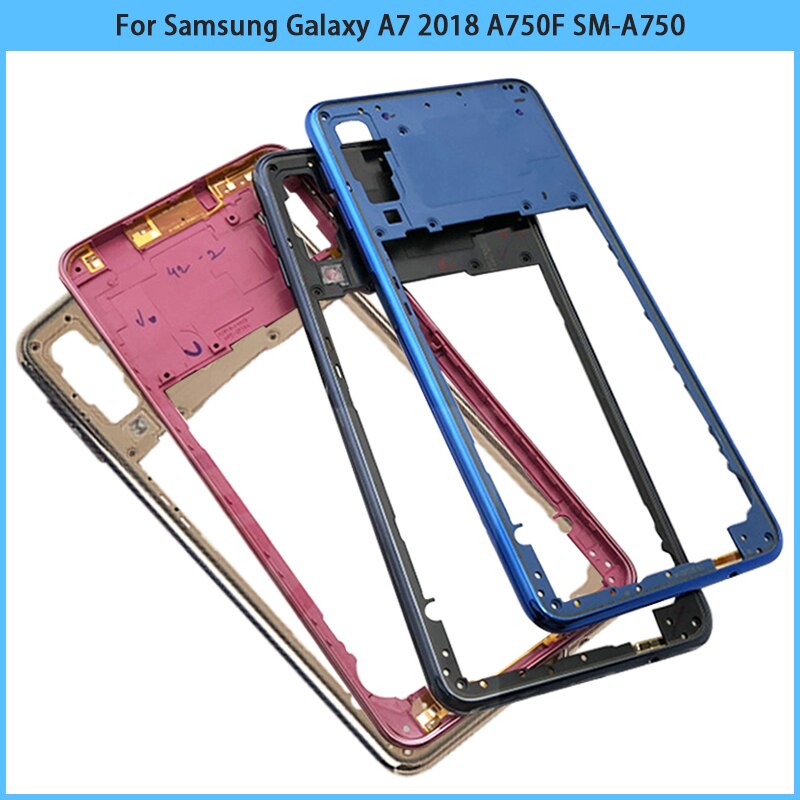 A750 Midden Frame Voor Samsung Galaxy A7 A750F SM-A750 Mid Frame Panel Achter Plastic Behuizing Case Panel Vervanging onderdelen