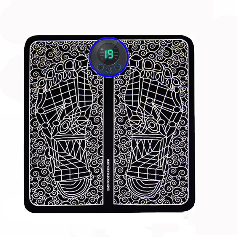 Masseur de pieds, coussin de Massage électrique Portable pliable avec réglage à plusieurs vitesses pour dispositif de Relaxation du corps, Rechargeable: Default Title