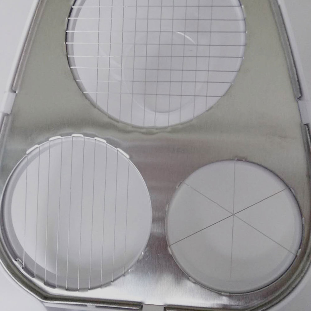 3 In 1 Cutter Eggs Slicer Multifunctional Stainless Steel Strawberries Wedging Dicing Home Slicing Manual Avocados Kitchen Tool