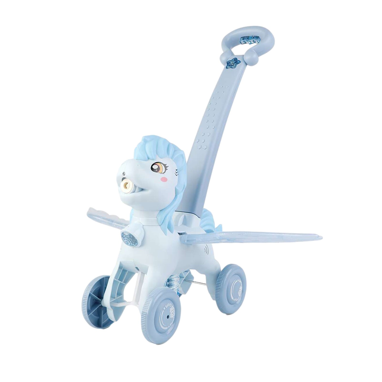 Kinderen Bubble Blazen Push Speelgoed Outdoor Elektrische Bubble Automatische Blazen Machine Kinderen Hand Push Leuke Dier Bellen Maker Speelgoed: Blue