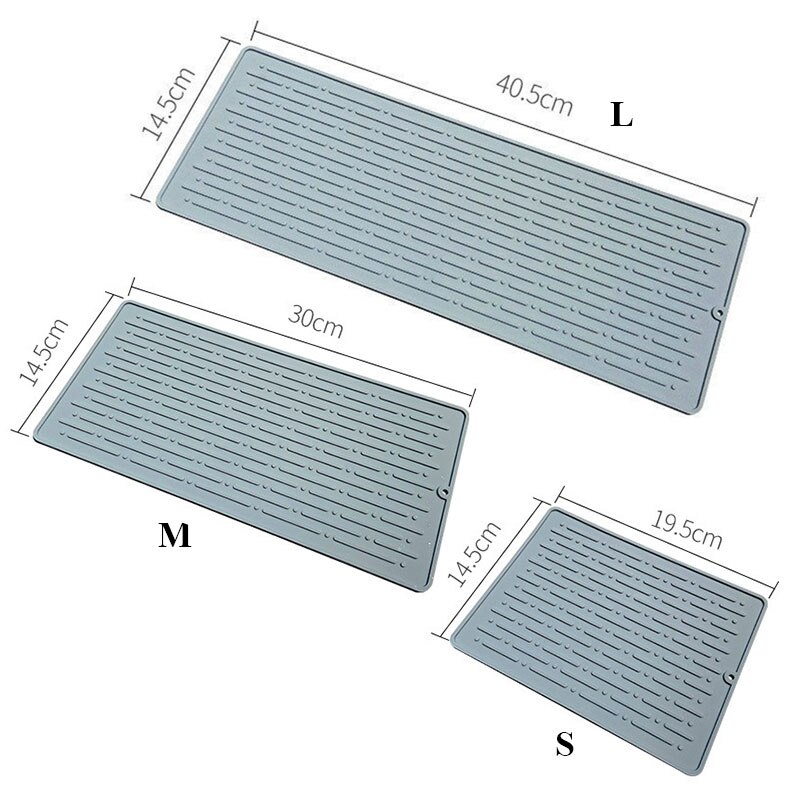 Duurzaam Siliconen Gerechten Protector Sink Mat Tafel Keuken Thuis Anti Slip Drogen Gerechten Afvoer Mat Hittebestendige Aanrecht Mat