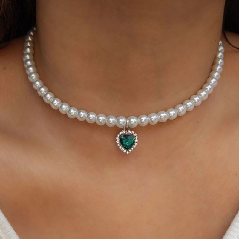 Elegante Sieraden Imitatie Onregelmatige parel Hanger Ketting Grote Geometrie Ketting Unquie Vrouwen Valentijnsdag Mode Ketting N0466