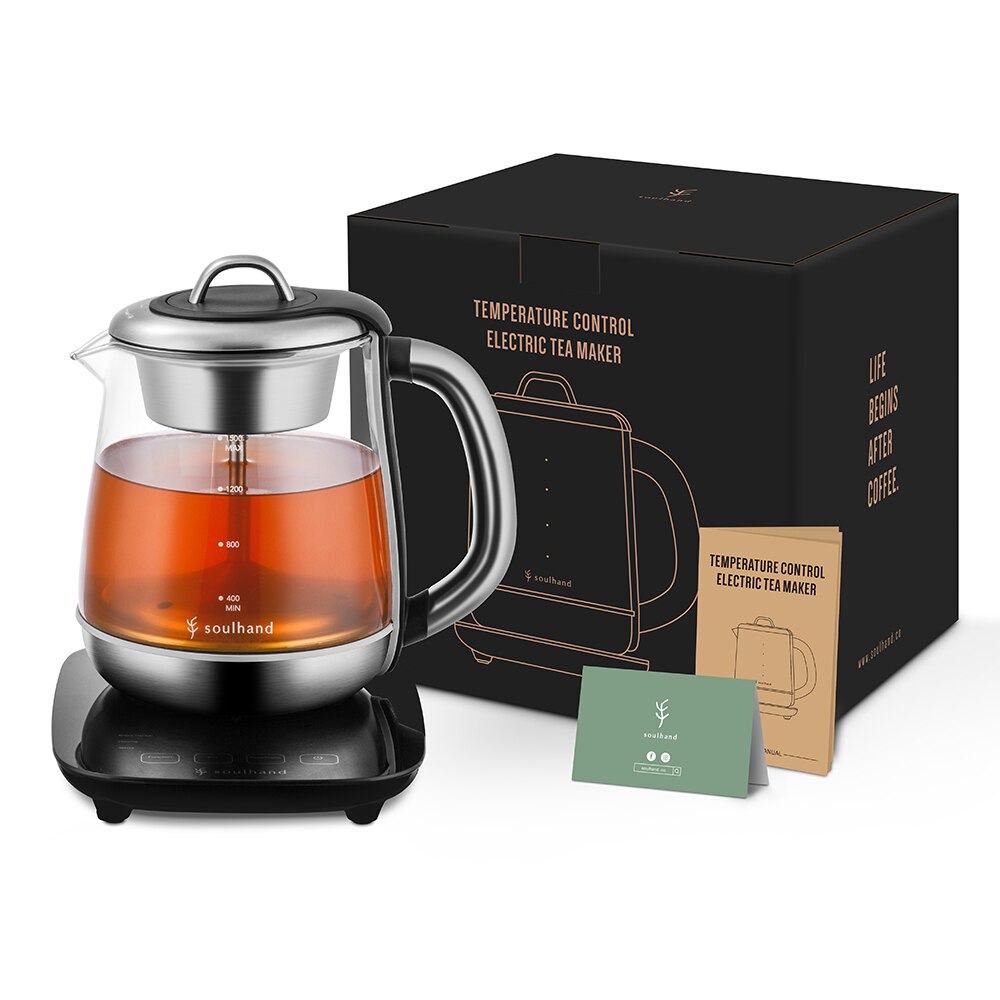 SOULHAND Electric Kettles Pot 1.5L Temperature Control Water Kettle Spray Steam Brew Heating Boiling Teapot Keep Warm US Plug