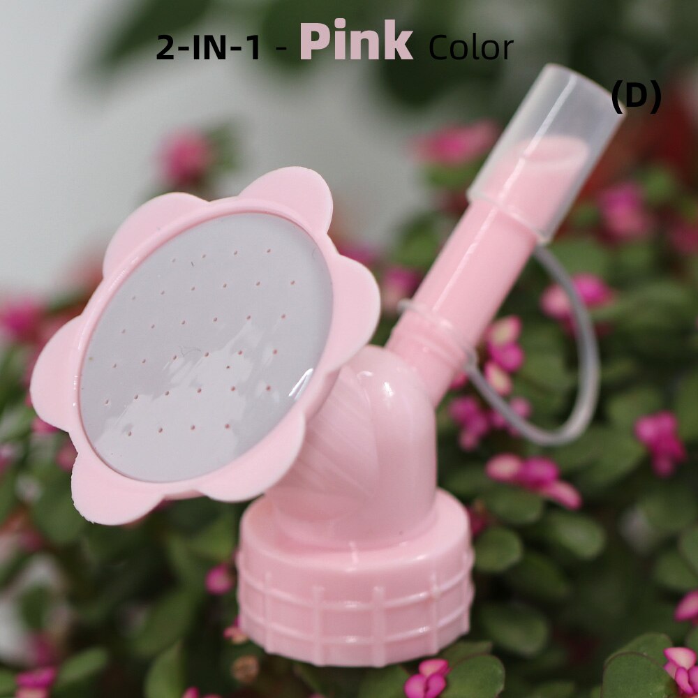 2- i -1 kapsyl sprinkler hem trädgård mini vattenkanna dubbelt huvud vattenpip bonsai munstycke för inomhus utomhus planta planta: Rosa
