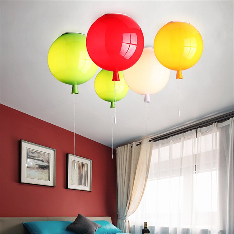 nordisch Farbe Ballon Hängen Decke Lampe Kindergarten Schlafzimmer freundlicher Decke Lichter Dekor Beleuchtung Ballon Acryl Leuchten