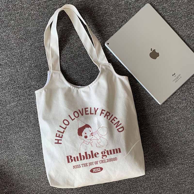 Women's Canvas Shoulder Tote Bag Large Cotton Cloth Shopping Bags for Lady Female Handbag Foldable Reusable Beach Shopper Bag: 3