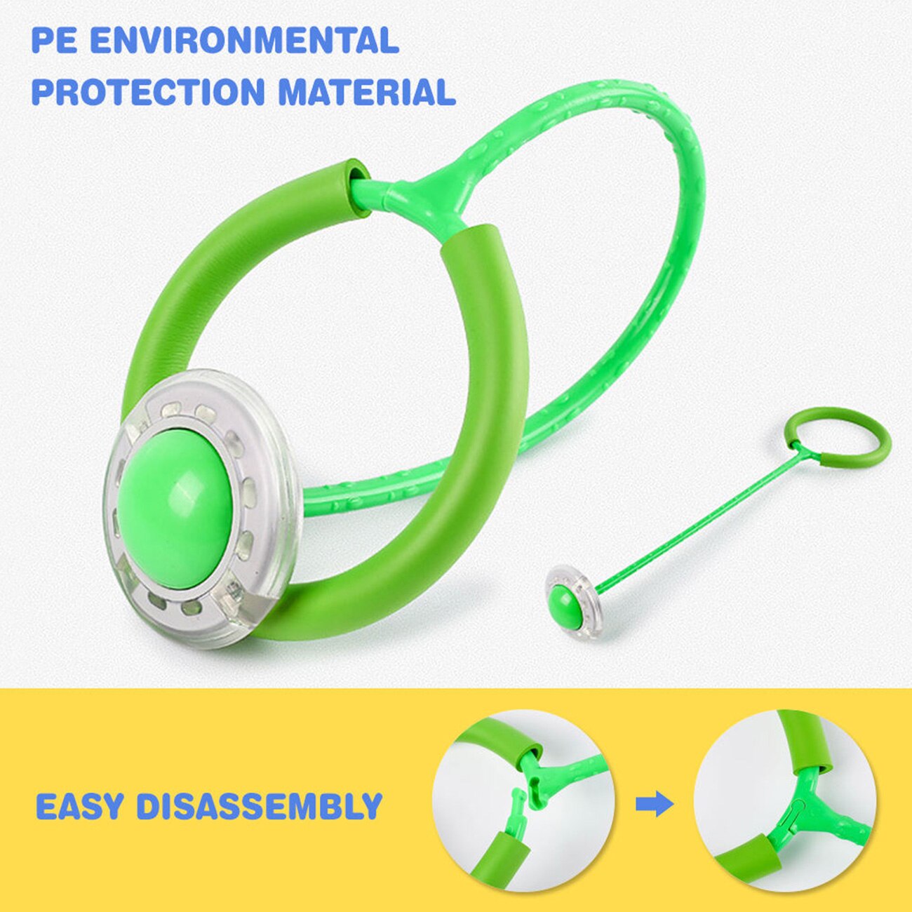 Fun Sport Speelgoed Flash Springen Touw Bal Kids Outdoor Led Kinderen Springen Kracht Reactie Training Swing Bal Kind-Ouder games