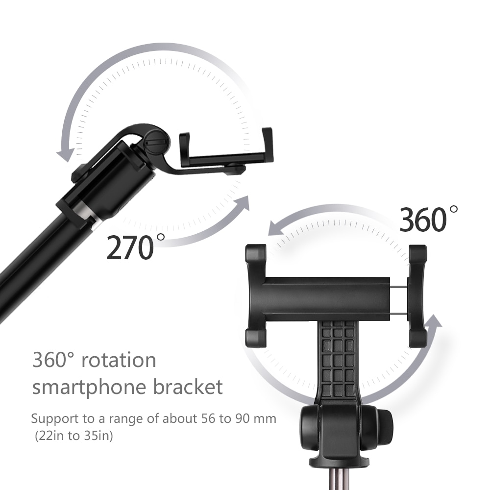 Selfie stick stativ stander 3 in 1 udtrækkelig monopod bluetooth 3.0 fjernbetjening telefon mount til iphone  x 8 android smartphone